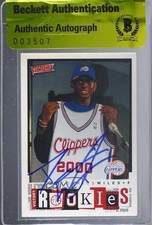 BAS 2000-01 Upper Deck Victory Rookies Darius Miles #273 Authentic Auto 3c7