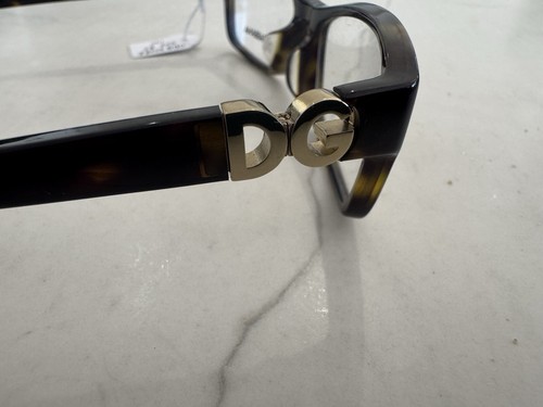 DOLCE & GABBANA DG 3228F 502 BROWN GOLD LOGO HAVANA EYEGLASSES 53-16-140 NEW - Picture 7 of 8