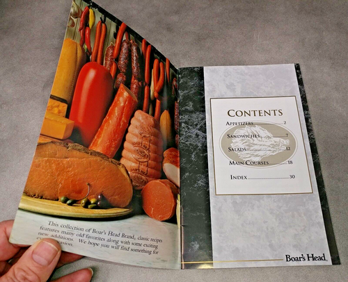 Classic Recipes Boar's Head 39-page pamphlet Meat Appetizer Main Dishes Sandwich - Imagen 4 de 9