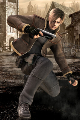Resident Evil 4 Leon Kennedy Console Gamecube Wall Art Home - POSTER 20x30