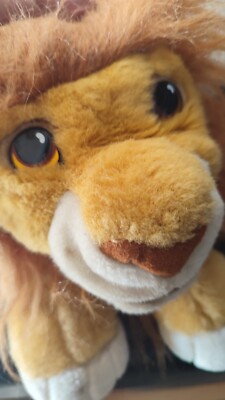 Disney Der König der Löwen Simba brüllen 1993 Mattel Vintage Plüschtier