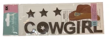 Jolee's Boutique Cowgirl Hat Stars Title Dimensional Scrapbook Stickers VTG