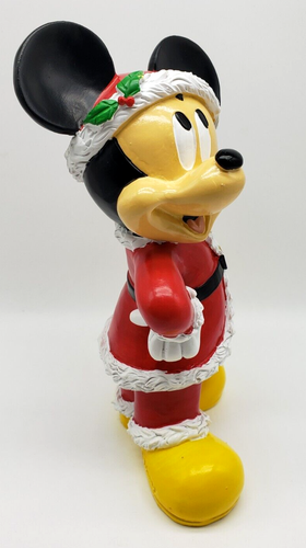 BACKYARD GLORY Disney Mickey Maus verkleidet als Weihnachtsmann Garden Statue, 10 Zoll groß - Bild 4 von 6
