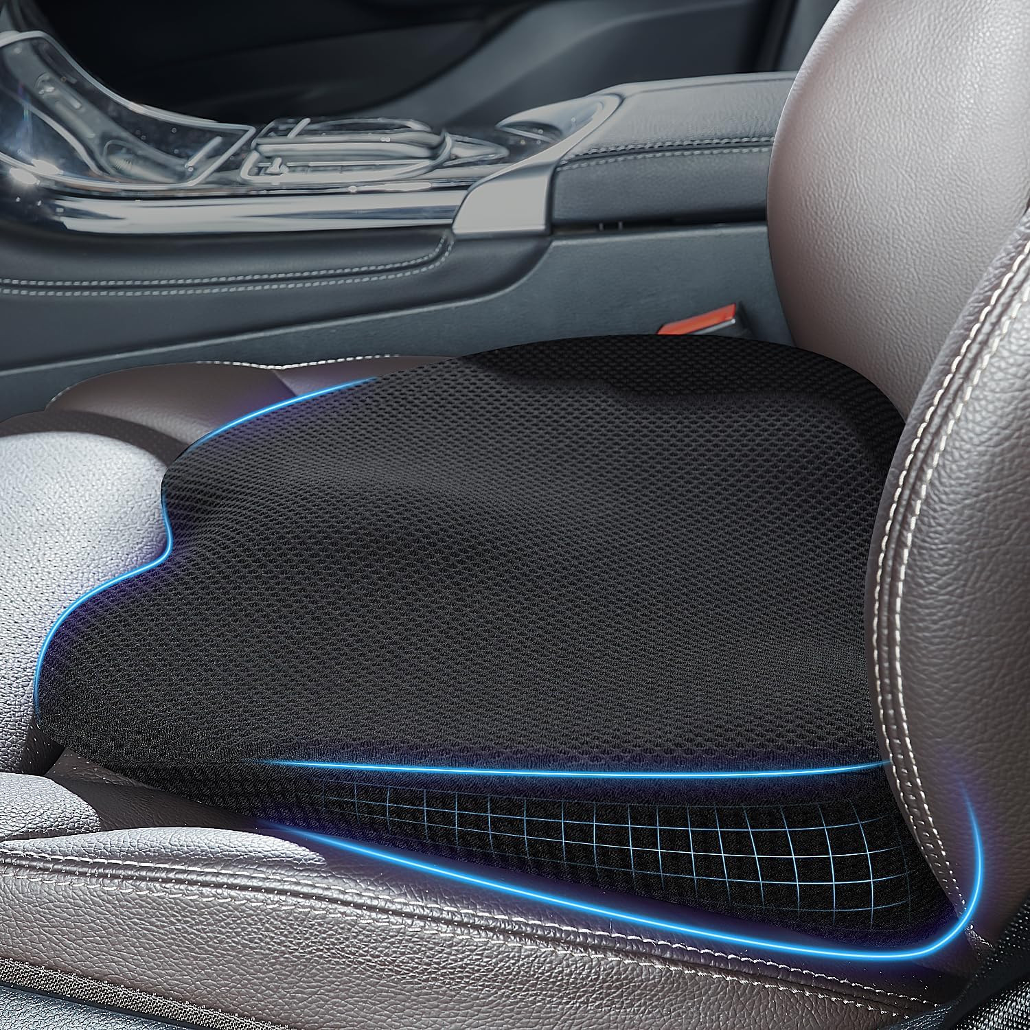 Coussin de voiture ergonomique contre le mal de dos en mousse à mémoire de forme