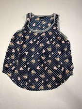TORRID Size 0 Womens Floral dotted Tank Top Blue