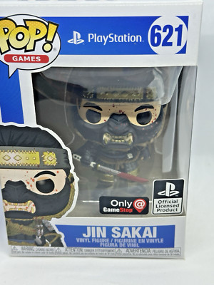 Funko Pop Jin Sakai # 621 VAULTED PLAYSTATION EXCLUSIVE GHOST OF