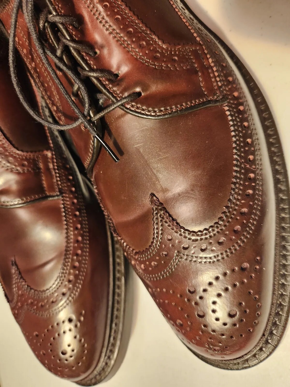 ALLEN EDMONDS SHELL CORDOVAN MacNeil Burgundy Blu… - image 3