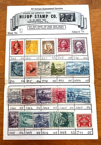 20 VINTAGE US STAMPS CANCELED UNITED STATES STAMPS AIRMAIL PRESIDENTS NATO AUTO