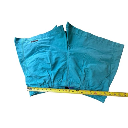 Patagonia Women's Hiking Shorts Elastic Waist Activewear Turquoise Size L - Picture 7 of 7