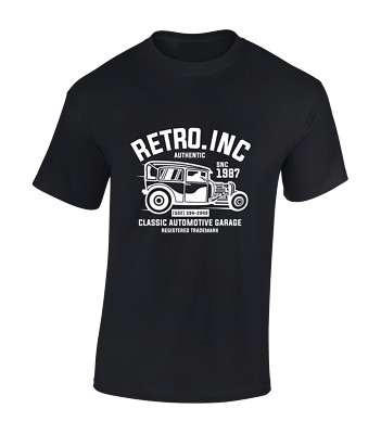 RETRO INC. HOTROD HERREN T-SHIRT COOL AUTO MODE DESIGN GESCHENKIDEE FÜR PAPA TOP