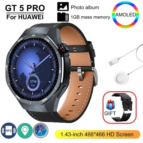 HD Smartwatch AMOLED Bluetooth Call Heart Rate Sport GPS NFC AI iPhone Android - Picture 24 of 31
