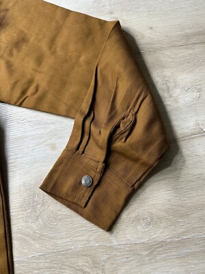 NWOT Wrangler Workwear Mens Jacket Brown Duck S Unlined