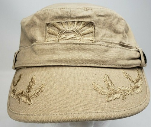 Cadet Military Style Cap Hat Tan 