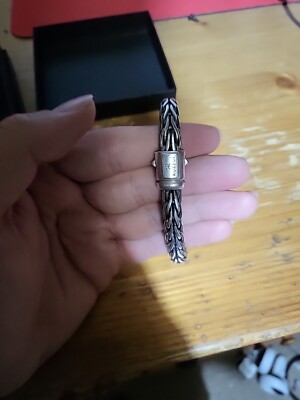 Kuzzoi Buddha Design Silver Bracelet for Men, Handmade Bracelet Made of Solid...