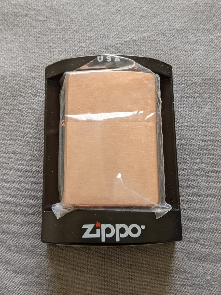 2005 NO. 161 SOLID BRUSHED COPPER ZIPPO LIGHTER MIB VERY RARE | eBay