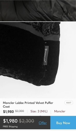 Moncler Labbe Giubotto Puffer Coat Jacket Pure Down Sz 1 S NWT $2395 RARE PLAID - Picture 22 of 22