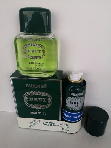 RARO AS DOPOBARBA + SCHIUMA BRUT DE BRUT 33 FABERGE' 150 ML ANNI '70 | eBay