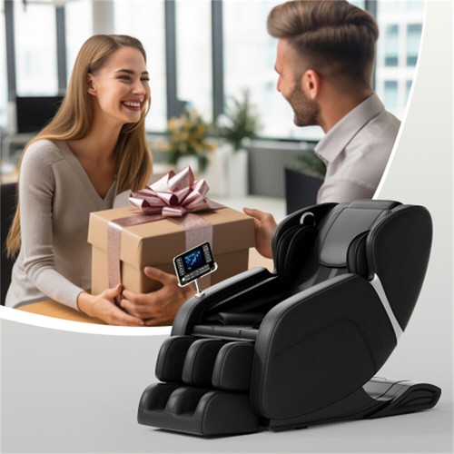 Black Full Body 3D Zero Gravity Massage Chair Recliner LCD Touch Screen Bluetoot - Picture 10 of 12