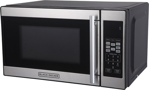 BLACK+DECKER 0.7 cu ft 700 Watt Microwave Oven Black EM720CPN-P Free Shipping