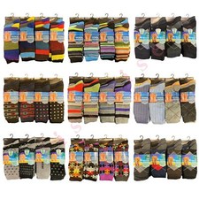 Mens Fresh Feel Designer Socks Multicolour Mix Design Socks Assorted UK 6-11 