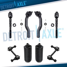 8pc Front Sway Bar Link Tie Rod Kit for 2007 - 2014 Ford Edge and Lincoln MKX