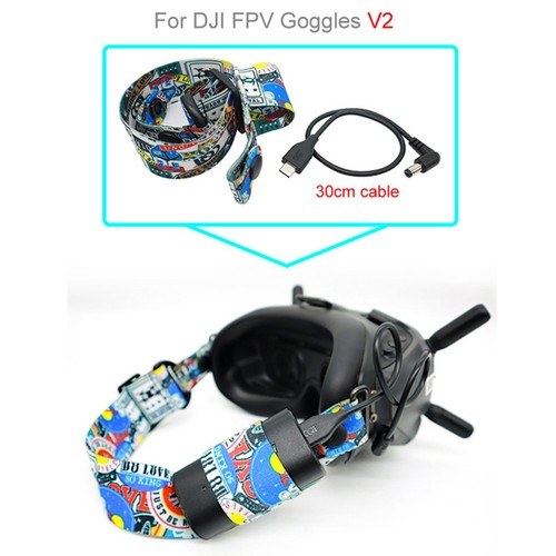 Elastic Head Strap Elastic Band Headband w/ 30cm Cable for DJI FPV Goggles V2 - Picture 10 of 20