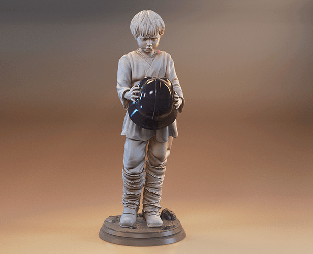 Anakin Skywalker (young) Resin Sculpture Statue Model Kit  Unpainted/Unassembled