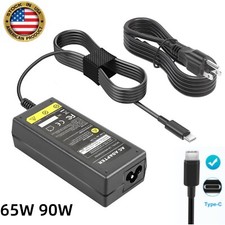 65W 90W For Lenovo USB-C Laptop AC Charger Adapter ThinkPad ZUK Yoga ChromebooK