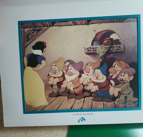 2 Vtg 1994,95 Disney Snow White and the Seven Dwarfs & Lion King Lithograph - Picture 2 of 12