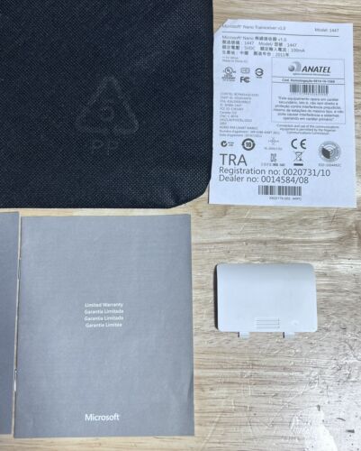 Microsoft Arc Keyboard Black Wireless Standard Battery Cover & Cloth Cover ONLY - Picture 2 of 8