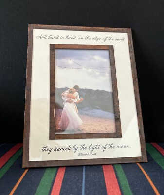 Copper & Glass Photo Frame - HAND IN HAND, ON THE EDGE OF THE SAND