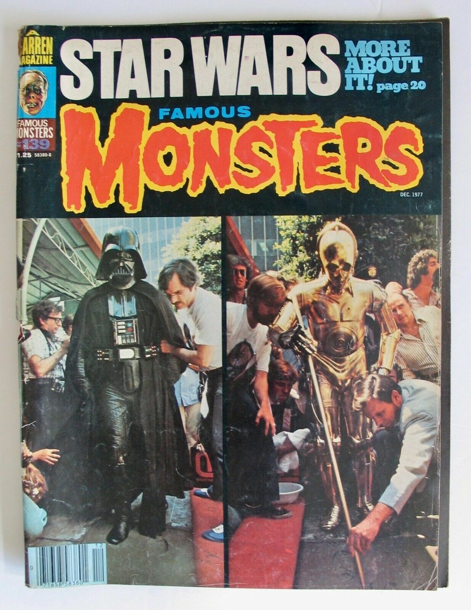 Vintage 1977 Famous Monsters Magazine #139 Star Wars Movie