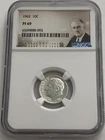 1962 NGC PF69 90% Proof Silver Roosevelt Dime Portrait Label