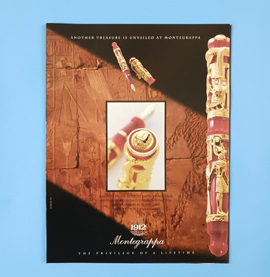 1997 Montegrappa Luxor Fountain Pen Print Advertisement