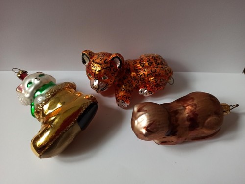 Raub-KATZE, 6 x deutscher Katzen-Christbaumschmuck Glas auch Inge Glas - Bild 2 von 13