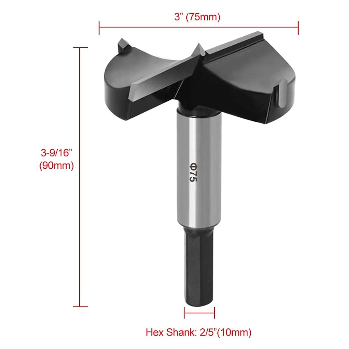75mm cheap forstner bit