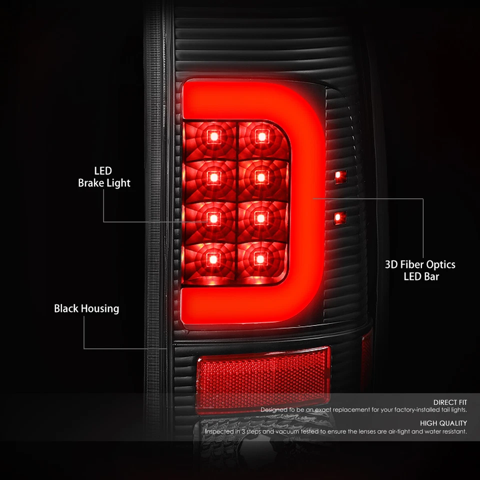 [BARRA LED] LUZ TRASERA NEGRA FORD SUPER DUTY 2008-2010 + FARO SEÑAL ÁMBAR Foto 3 de 4