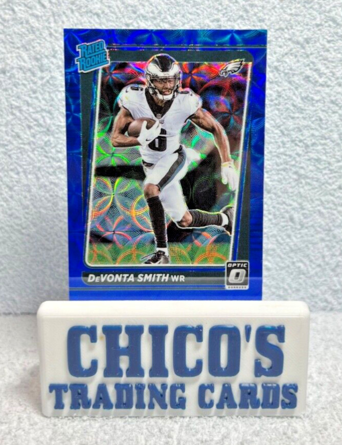 2021 Panini Donruss Optic Rated Blue Scope Prizm Devonta Smith #205