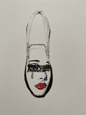 modeillustration original skizze 