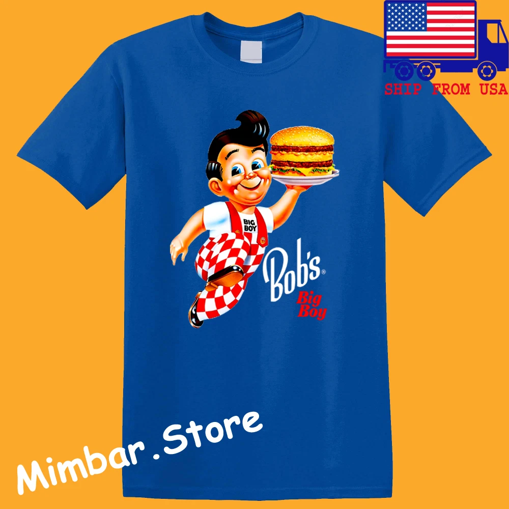 Bob's Big Boy Burger Men's Blue Size S-5XL