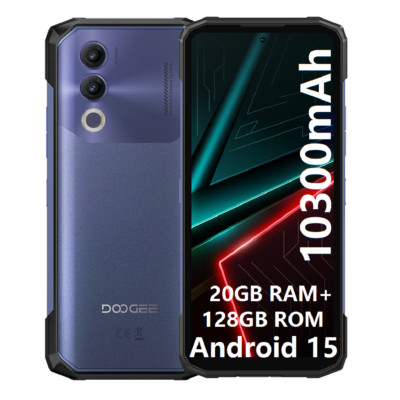 10300mAh DOOGEE Blade 20 Gemini AI Robust Smartphones 6,6'' 20GB+128GB Android 15