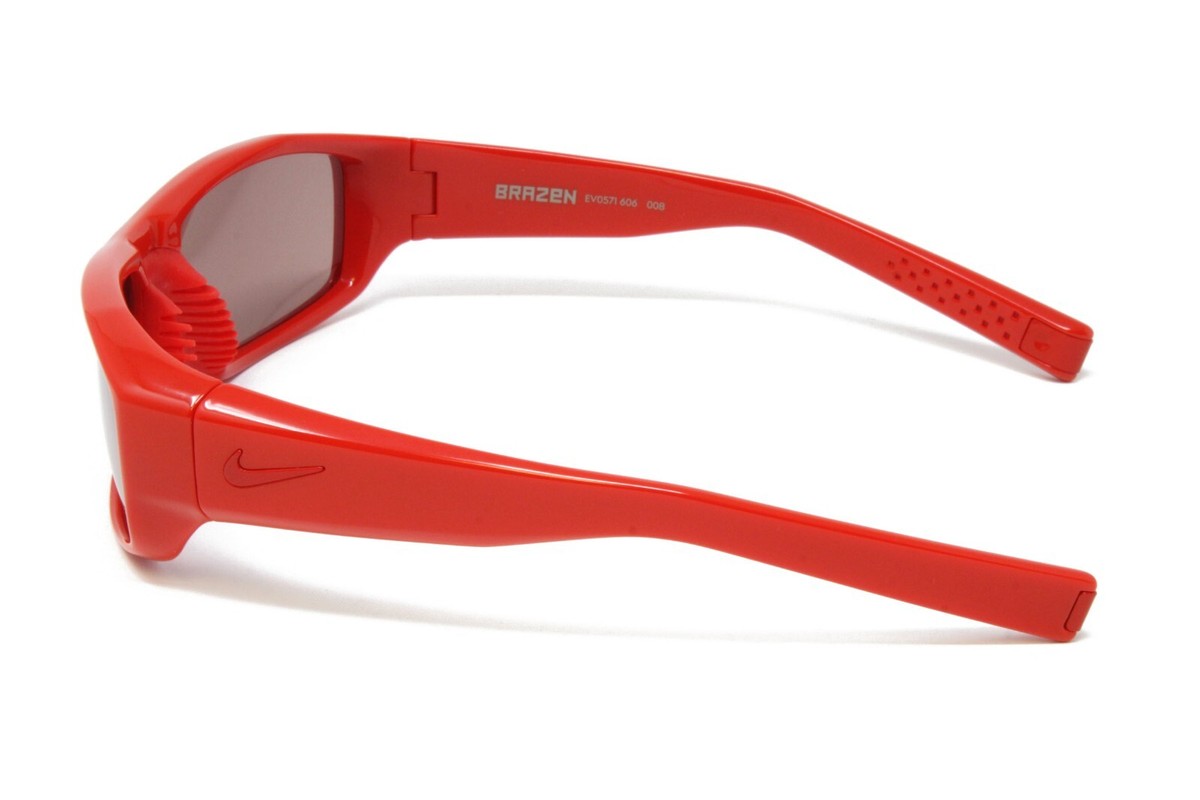 Nike Brazen EV0571 606 Crimson 60mm Mirrored Lens Wrap Sporty