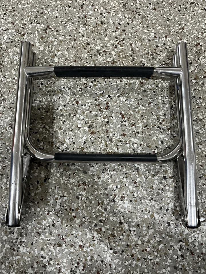 Windline Boat ACERO INOXIDABLE BARCO Dos Pasos Escalera de Embarque Plegable Foto 4 de 4