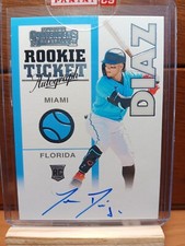 2020 Panini Contenders Retro 1998 Ticket Isan Diaz #98RT-ID Rookie Auto RC