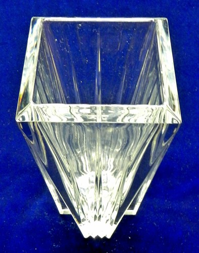Lenox Ovations "Crosswinds" Crystal Vase, 10", Contemporary Linear Design, VG - Picture 10 of 13