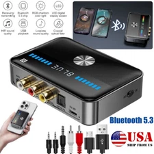 NFC Bluetooth 5.3 Transmitter Receiver Adapter USB 3.5mm AUX RCA Coaxial Optical