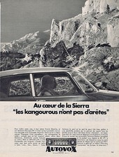 PUBLICITE ADVERTISING 094 1967 AUTOVOX auto-radio