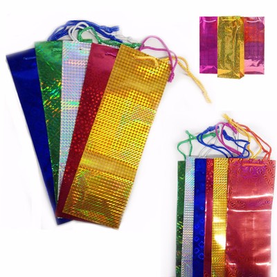 30 Weinflaschen-Geschenktüten holografischer Glanz Papier Farbe Partygeschenk alle Anlässe 