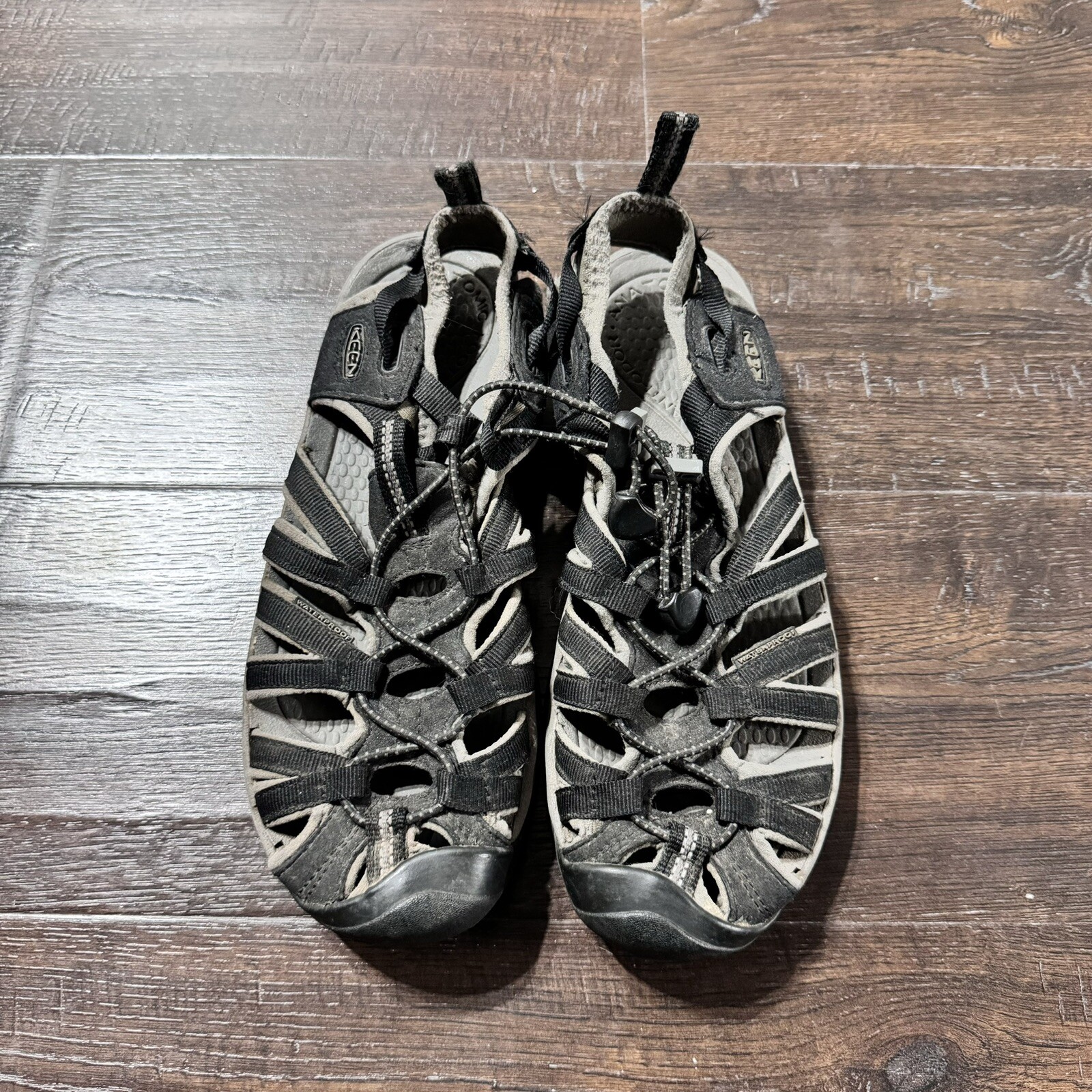 Scarpe sandali donna Keen Whisper nero grigio impermeabili sport escursionismo misura 7 5