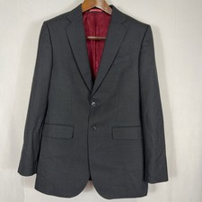 Charles Tyrwhitt Blazer Slim Fit Super 120s Wool Half Canvas Grey Mens 38L
